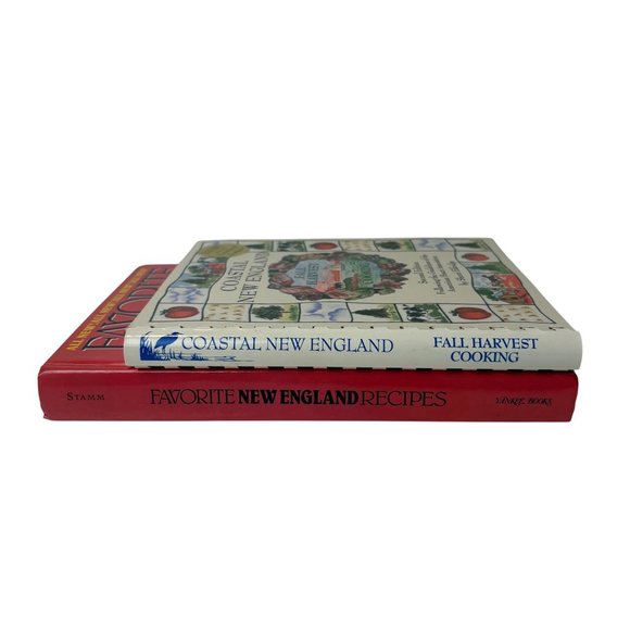 Lot 2 Coastal New England Spiral Hardcover Favorite New England Recipes Cookbook - Picture 3 of 15